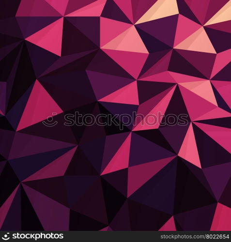 Triangular Low Poly Dark Pink Pattern