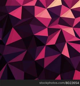 Triangular Low Poly Dark Pink Pattern