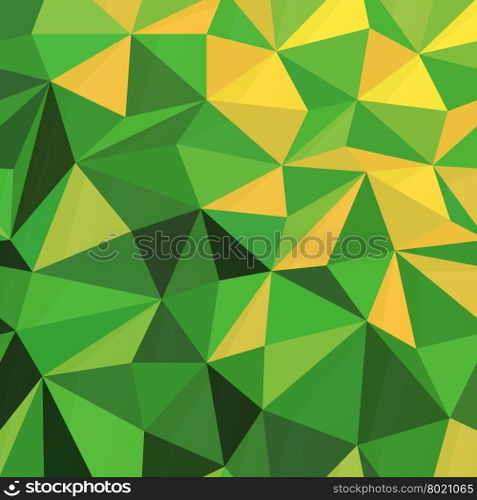 Triangular Low Poly Green Pattern