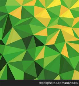 Triangular Low Poly Green Pattern