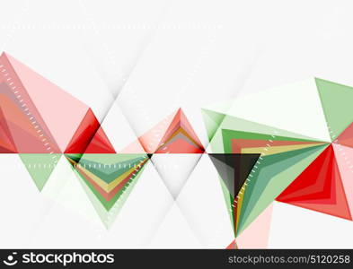 Triangular low poly vector a4 size geometric abstract template. Triangular low poly vector a4 size geometric abstract template. Multicolored triangles on light background, futuristic techno or business design