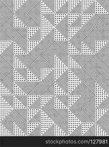 Triangular or square geometric abstract seamless pattern