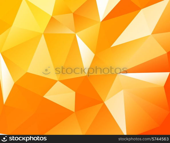 Triangular orange light background