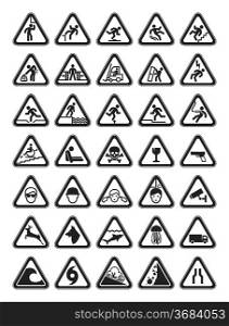 Triangular Warning Hazard Symbols