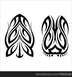 Tribal Armband Tattoo Design Vector Art Illustration