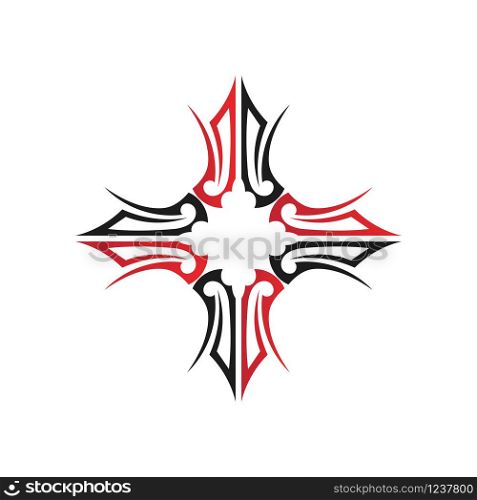 tribal ethnic tattoo icon vector illustration design