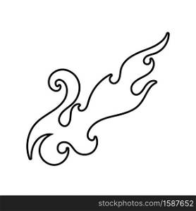 tribal flame vector symbol image