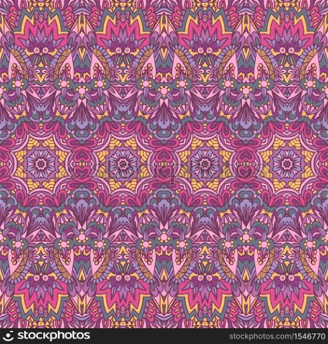 Tribal indian ethnic seamless design. Festive colorful mandala pattern. Abstract festive colorful grunge vector ethnic tribal pattern