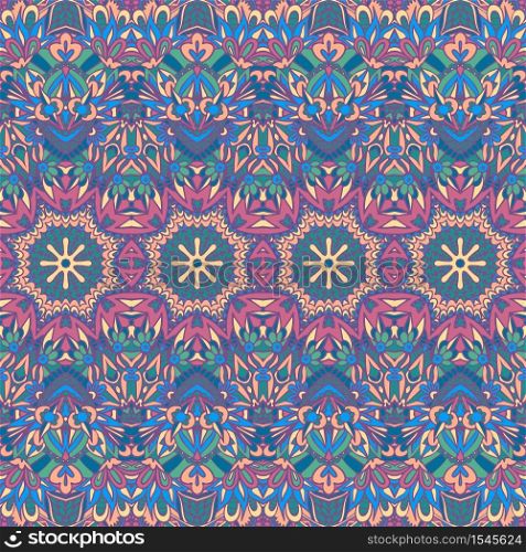 Tribal seamless colorful geometric shapes pattern. Ethnic striped vector texture for fabric textile.Traditional ornamental motifs.. Geometric doodle colorful abstract decorative vector seamless ornamental pattern