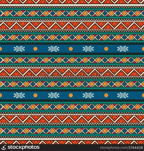 Tribal seamless pattern, abstract art