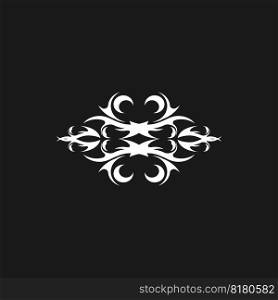 Tribal  Tattoo Abstract With Black Background