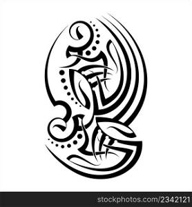 Tribal Tattoo Design Creative Vector Art Illustration