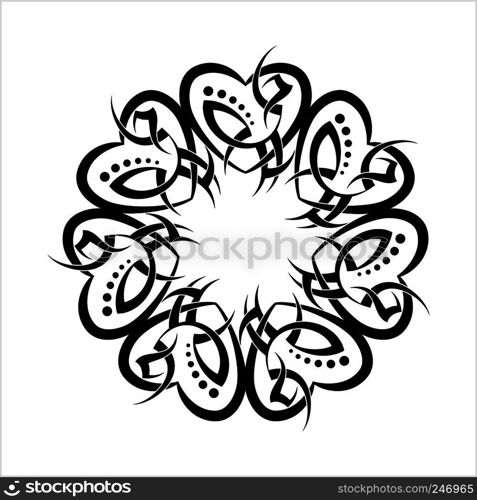 Tribal Tattoo Design Creative Vector Art Illustration