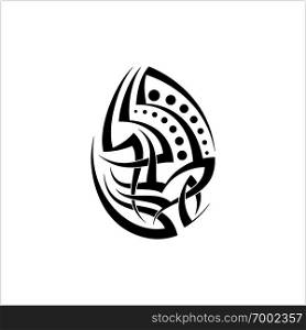 Tribal Tattoo Design Creative Vector Art Illustration