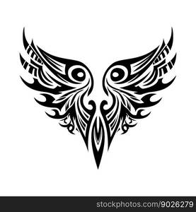 Tribal tattoo element. Very crisp and smooth lines. Vector illustration. 