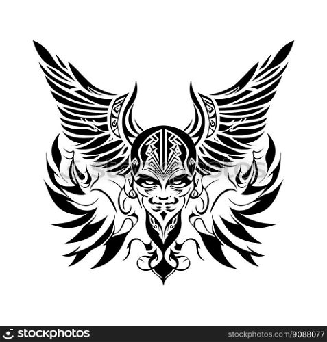 Tribal tattoo element. Very crisp and smooth lines. Vector illustration. 
