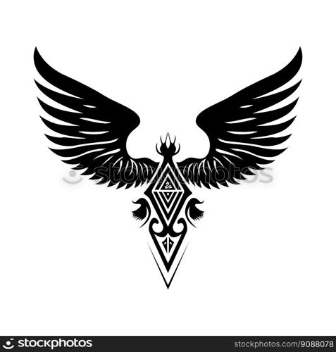 Tribal tattoo element. Very crisp and smooth lines. Vector illustration. 
