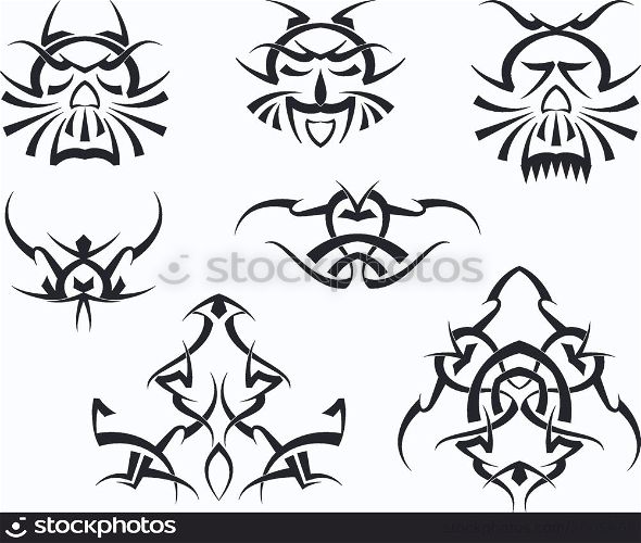 Tribal Tattoo Set