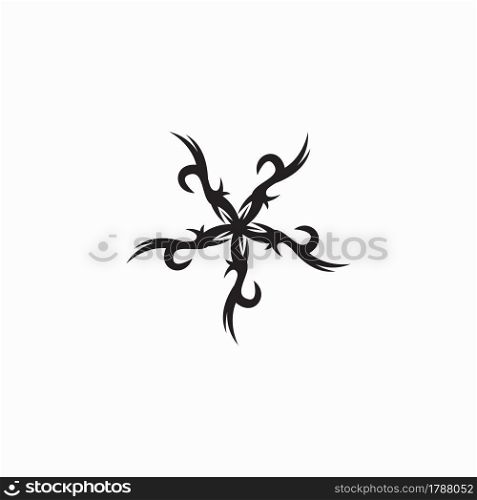 Tribal tattoo sing and symbol vector