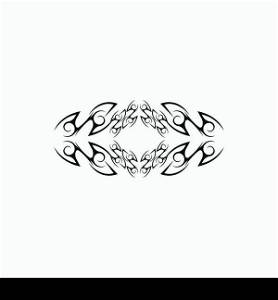 Tribal tattoo sing and symbol vector