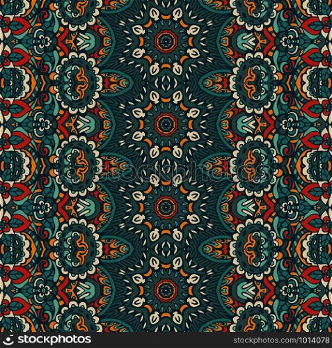 Tribal vector abstract geometric ethnic seamless pattern ornamental. Vintage victorian boho style textile design. Tribal vintage abstract geometric ethnic seamless pattern ornamental