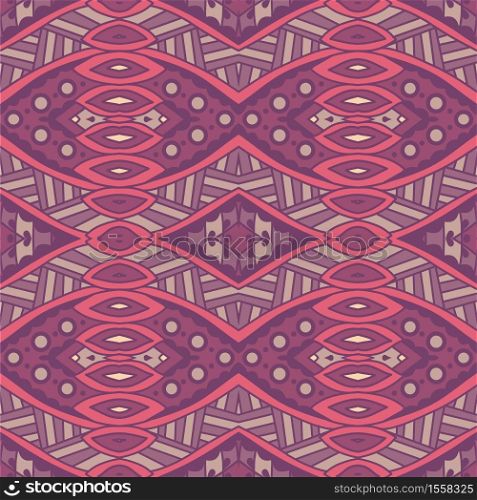 Tribal vintage abstract floral geometric ethnic seamless pattern ornamental. Ethnic seamless pattern. Vector tribal background. Aztec and indian style, vintage print.