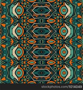 Tribal vintage abstract geometric ethnic seamless pattern ornamental. Indian mandala art textile design. Seamless pattern vector Ethnic geometric print