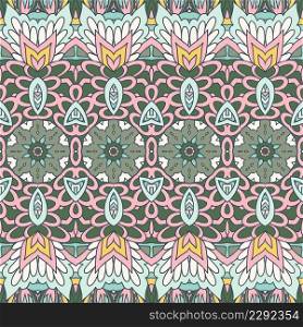 Tribal vintage abstract geometric ethnic seamless pattern ornamental. Indian muted color textile design. Abstract bohemian indian textile ethnic seamless pattern ornamental. Vector ethnic geomertric art background