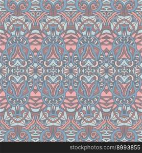 Tribal vintage abstract geometric ethnic seamless pattern ornamental. Indian striped textile design. Vector seamless pattern african style art batik ikat. Ethnic tribal natural color print vintage design.