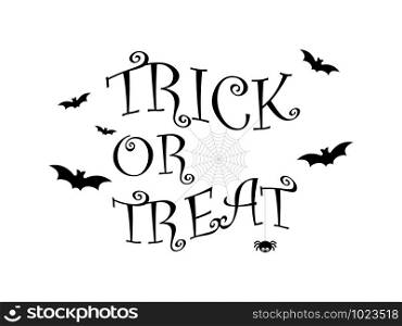 Trick or treat Halloween banner template background