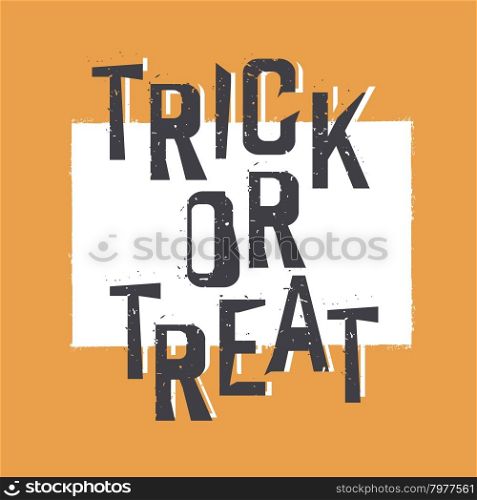 Trick or treat. Halloween design element