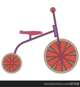 Tricycle vector bike bicycle icon isolated toy red ride wheel transportation kids child illustration