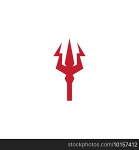Trident devil Logo vector design