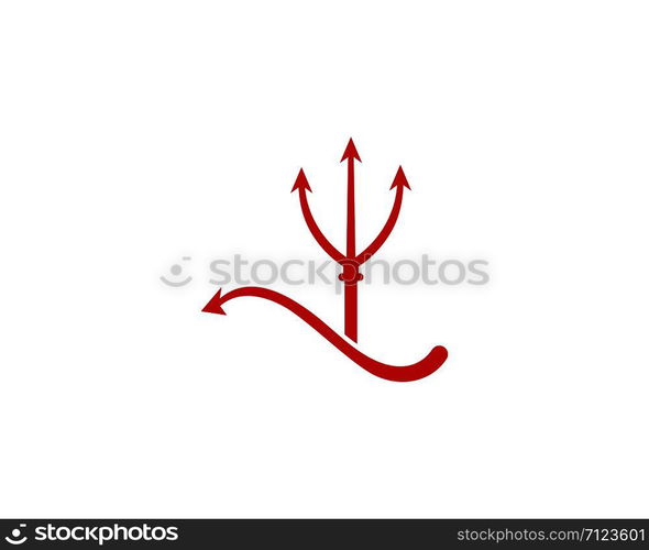 Trident Devil logo vector template