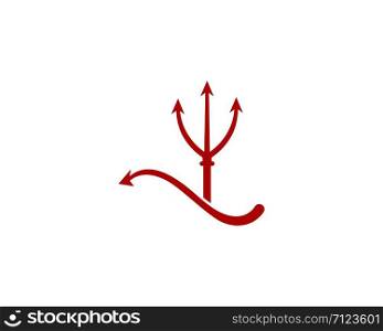 Trident Devil logo vector template