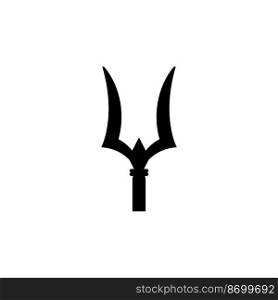 trident icon vector illustration logo design