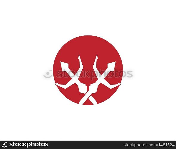 Trident logo template