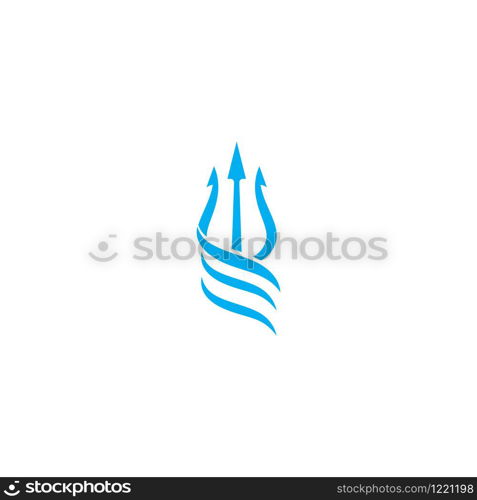 Trident Logo Template vector icon illustration design