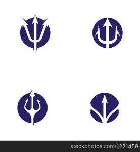 Trident Logo Template vector icon illustration design