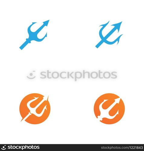 Trident Logo Template vector icon illustration design