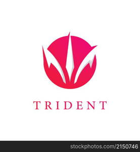 Trident Logo Template vector icon illustration design