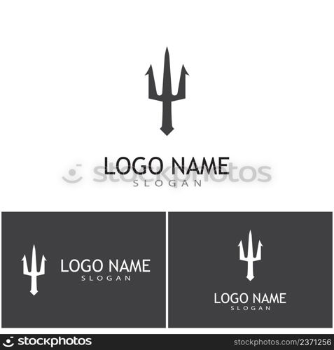 Trident Logo Template vector icon illustration design