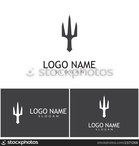 Trident Logo Template vector icon illustration design