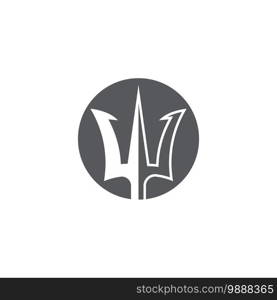 Trident Logo Template vector icon illustration design