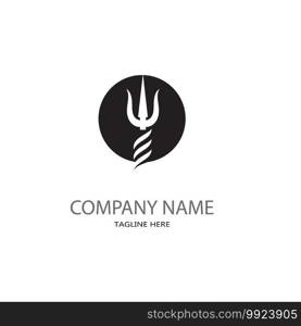 Trident Logo Template vector icon illustration design