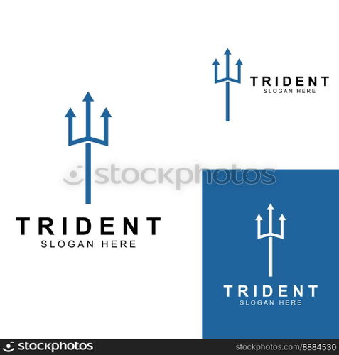 Trident logo using vector design concept.
