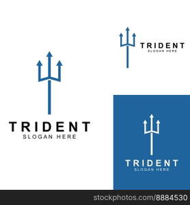 Trident logo using vector design concept.