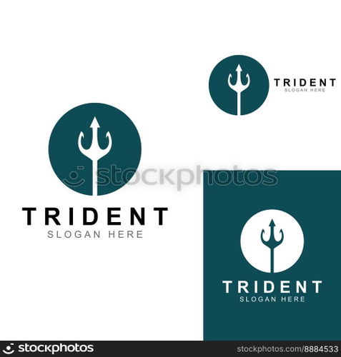 Trident logo using vector design concept.