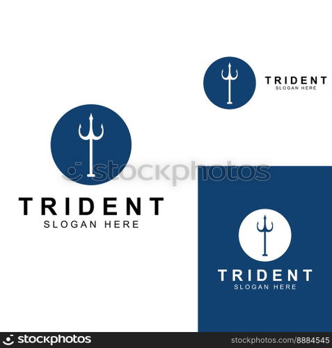 Trident logo using vector design concept.
