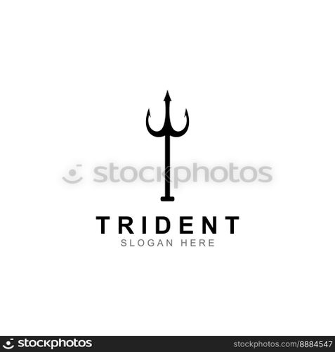 Trident logo using vector design concept.